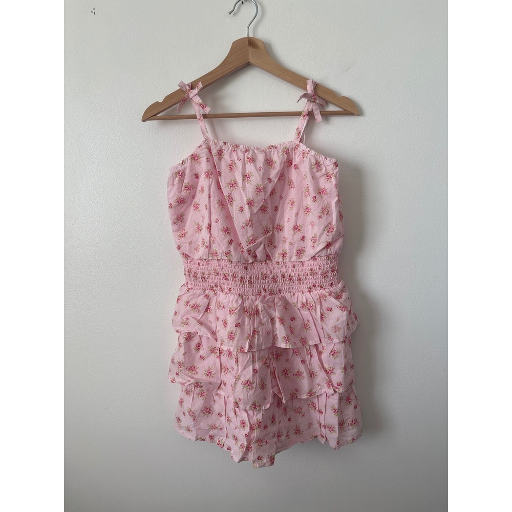 The Children's Place Girls Floral Smocked Tiered Dress – Pink – Size XL – NWT - Picture 2 of 4